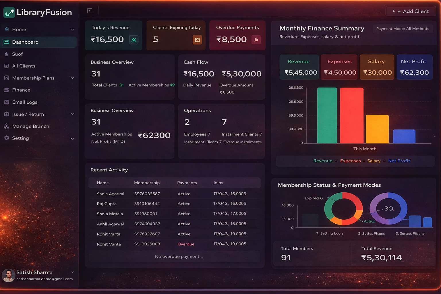 Tailark hero section